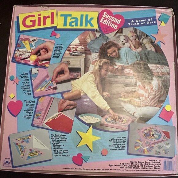 Vintage Girl Talk Second Edition Board Game Has Zits Instructions Missing Cards - Picture 6 of 8